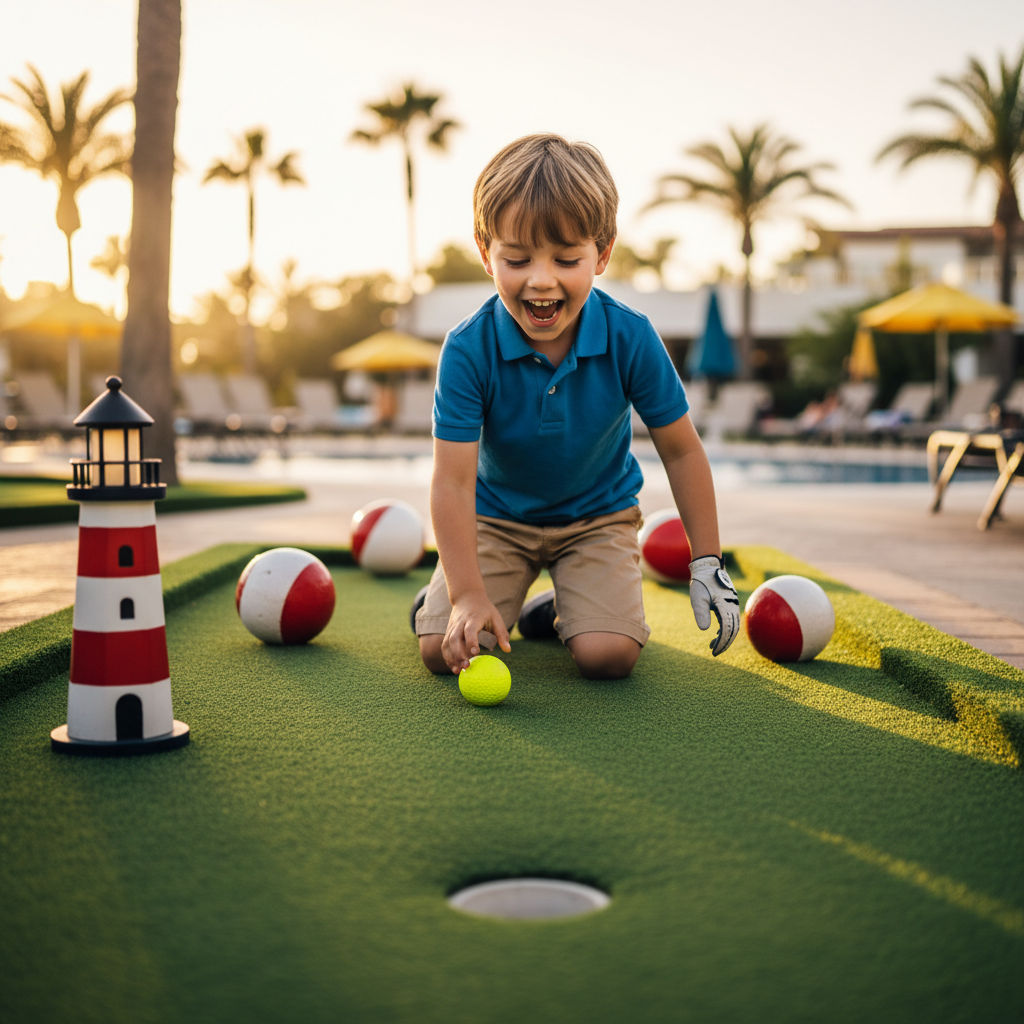 Mini golf course at Ahoy RV Resort